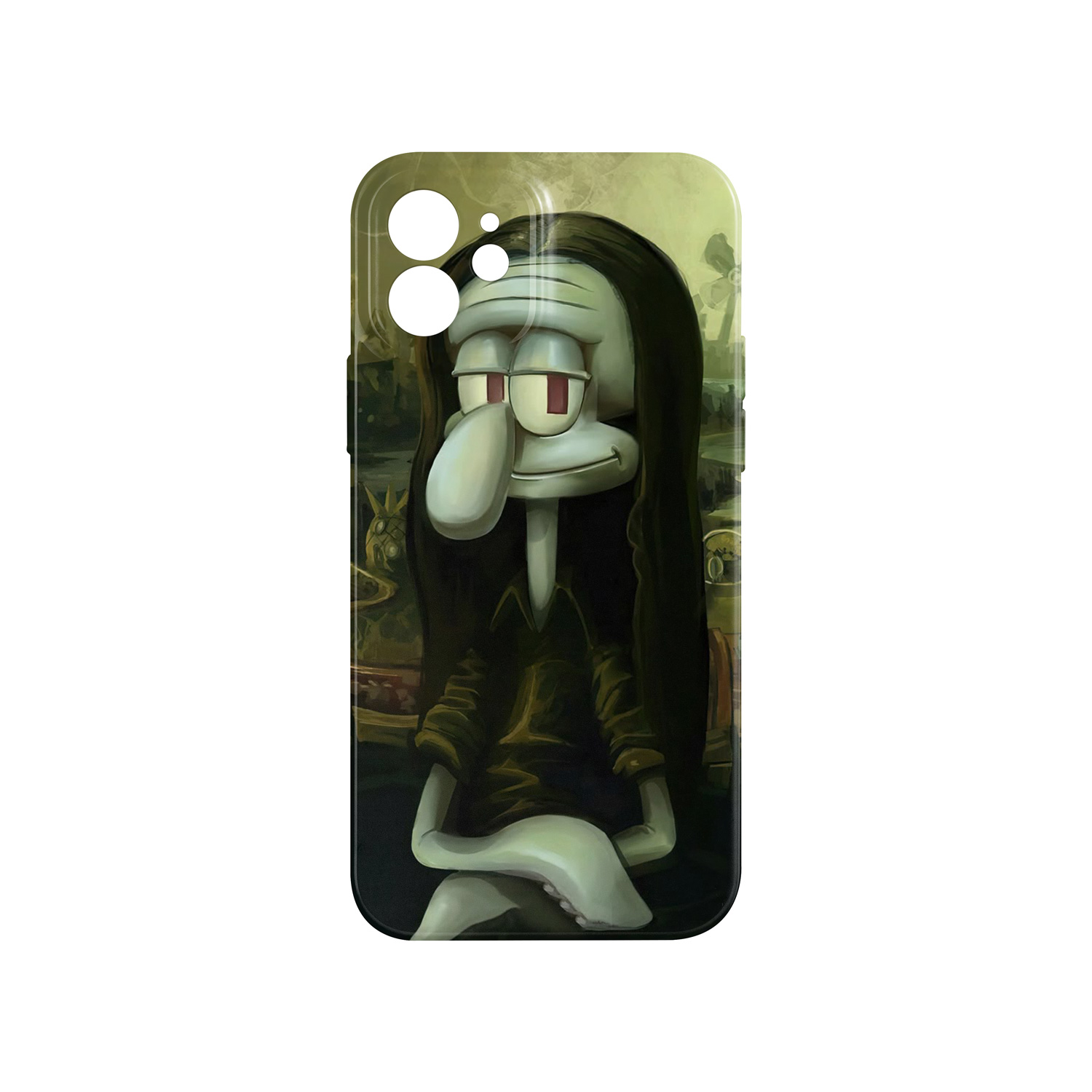 قاب نرم تک لایه طرح باب اسفنجی مدل آیفون 12|  قاب نرم ضد خش