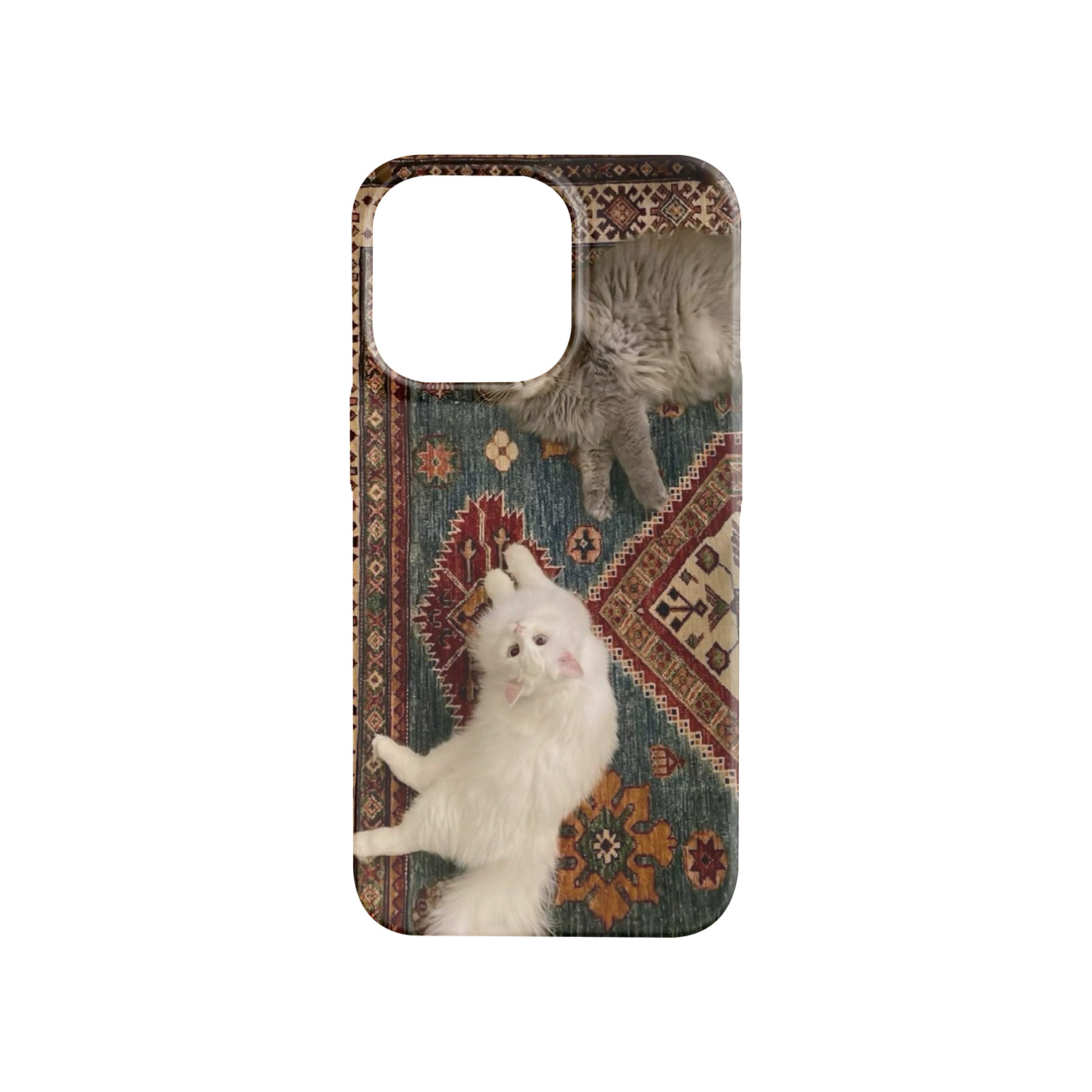 قاب مات تک لایه طرح گربه مدل آیفون Pro 13  | خرید قاب ضد خش و ضد لک