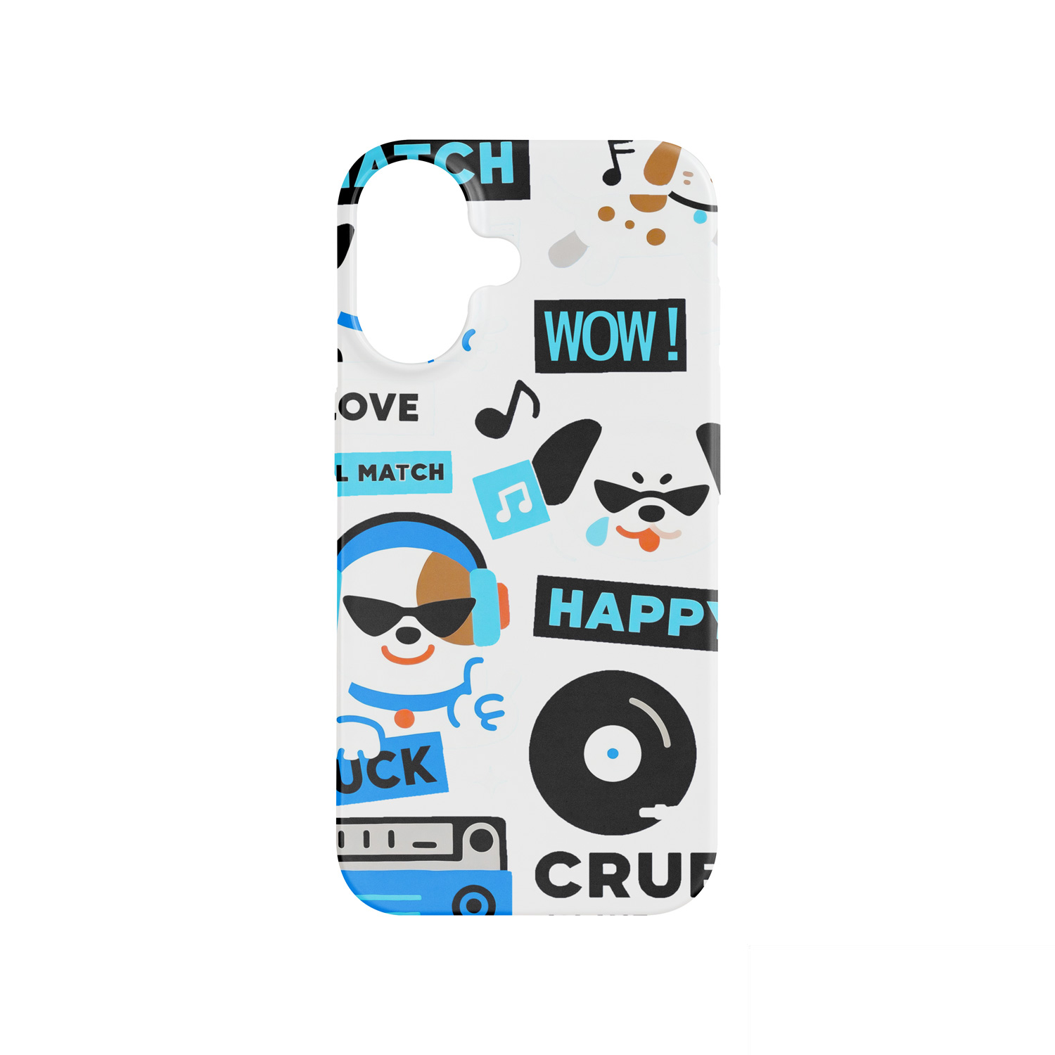 قاب مات تک لایه طرح کارتونی مدل آیفون 16 | خرید قاب ضد خش و ضد لک