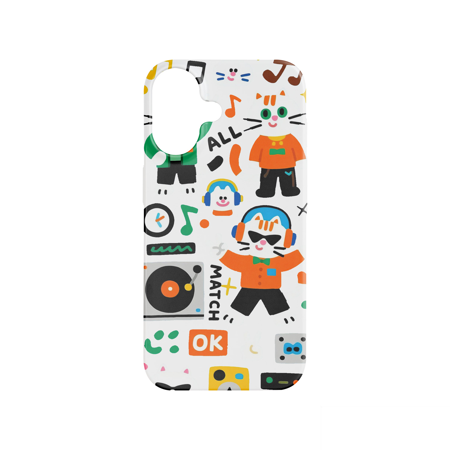 قاب مات تک لایه طرح کارتونی مدل آیفون 16 | خرید قاب ضد خش و ضد لک