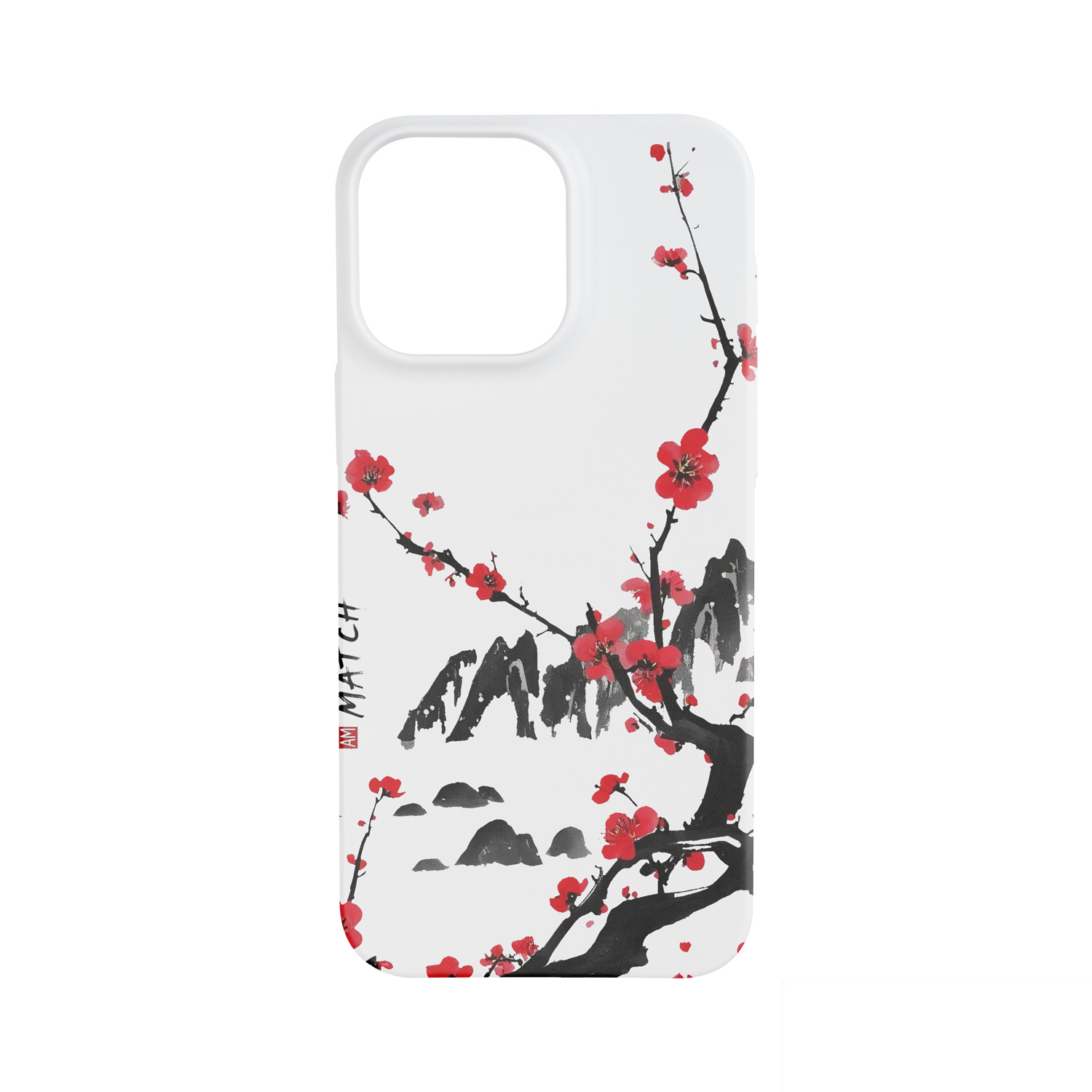 قاب مات تک لایه طرح شکوفه بهاری مدل آیفون Pro Max 16 | خرید قاب ضد خش و ضد لک