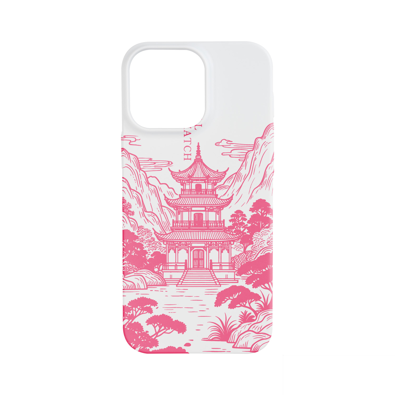 قاب مات تک لایه طرح معبد چین مدل آیفون Pro Max  16 | خرید قاب ضد خش و ضد لک