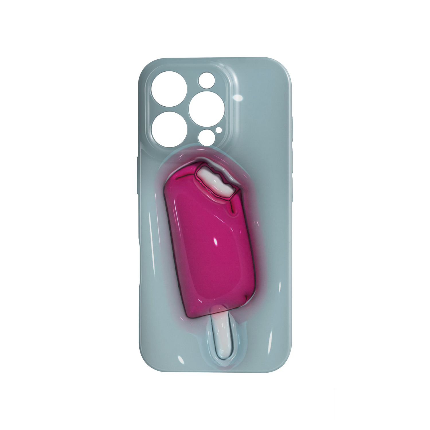 قاب نرم  تک لایه طرح بستنی مدل آیفون Pro 16 | قاب نرم ضدخش