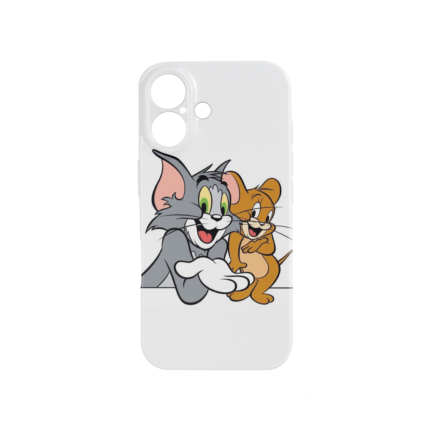 قاب نرم  تک لایه طرح تام و جری مدل آیفون 16 | قاب نرم ضد خش