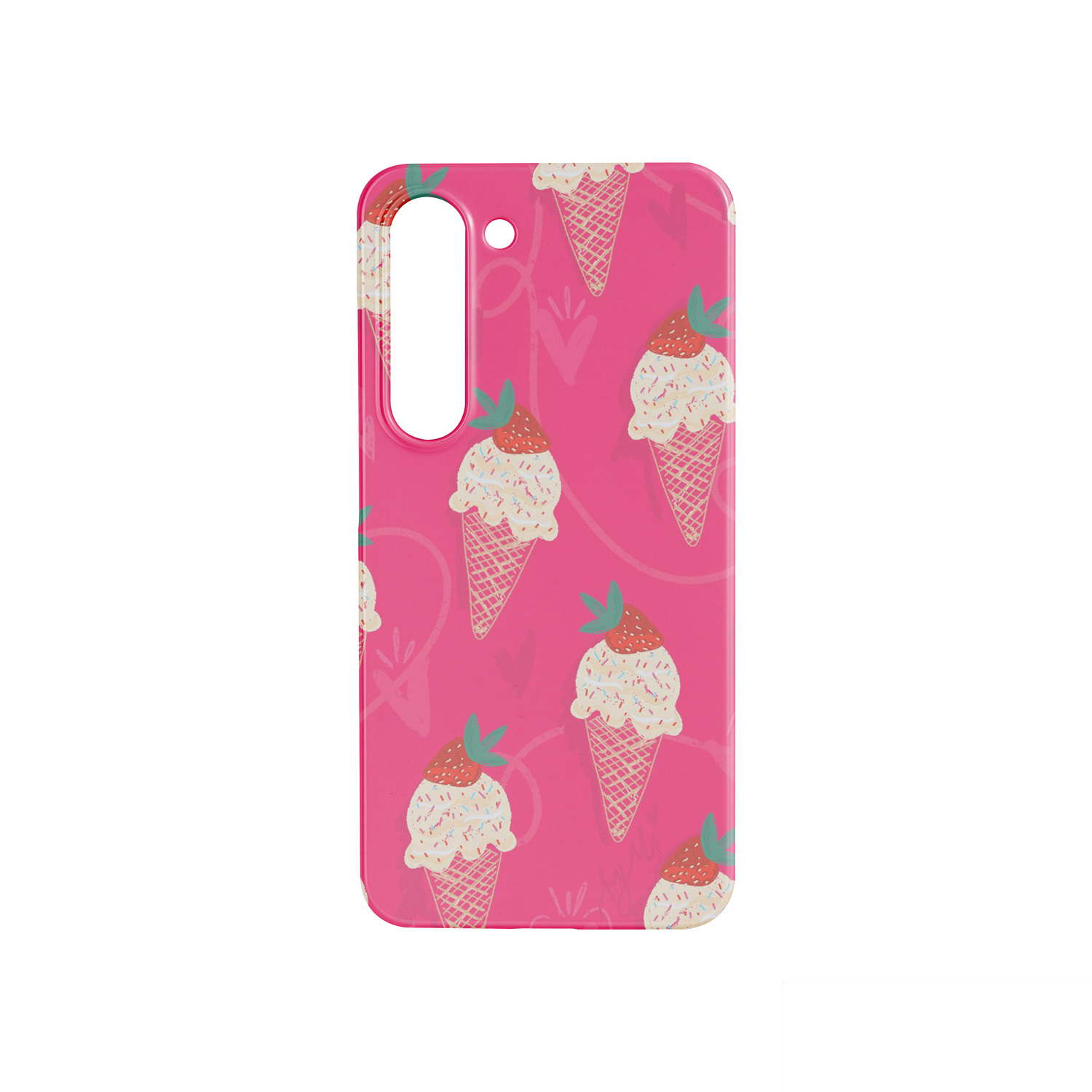 قاب تک لایه طرح بستنی سامسونگ S23 | سبک و ضد خش