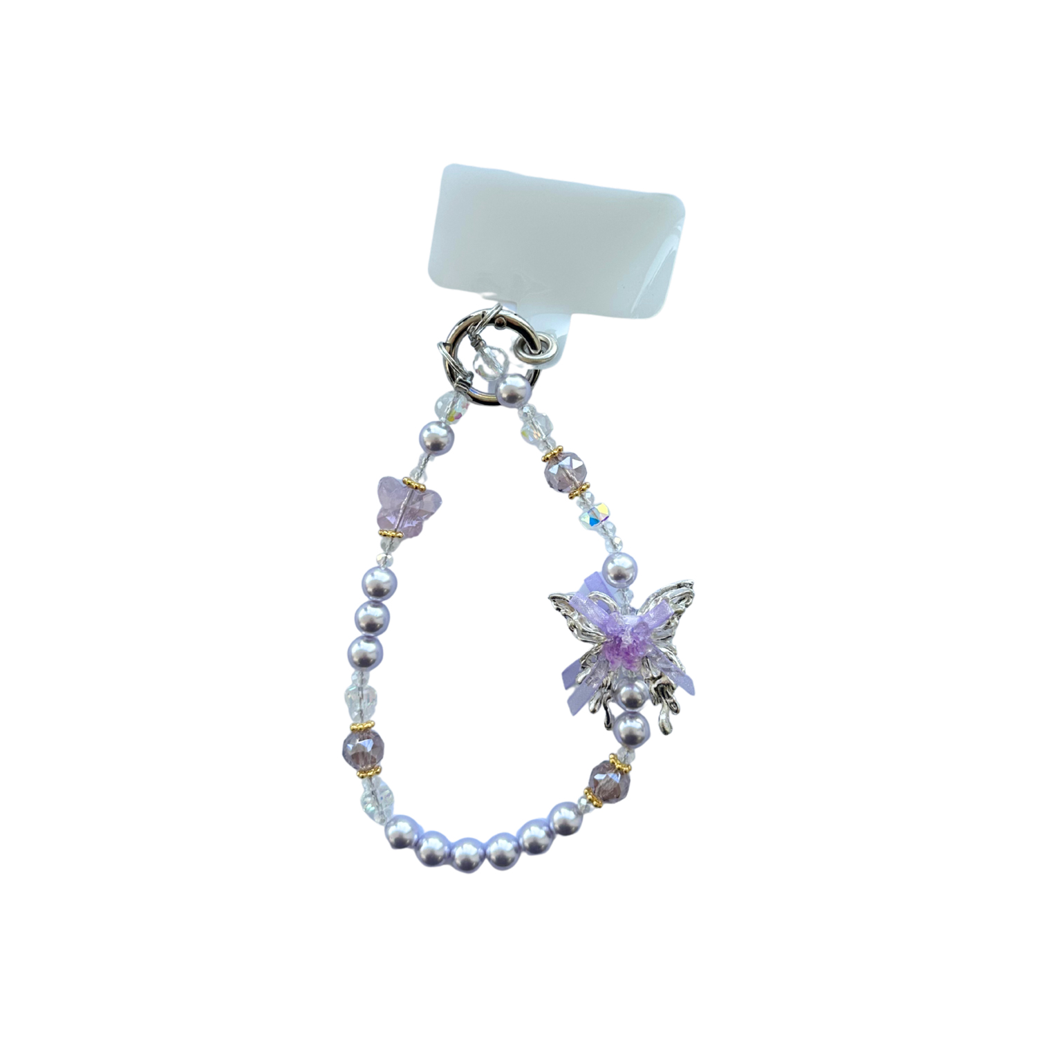 بند موبایل مدل پروانه ای | خرید بند و آویز تزئینی موبایل