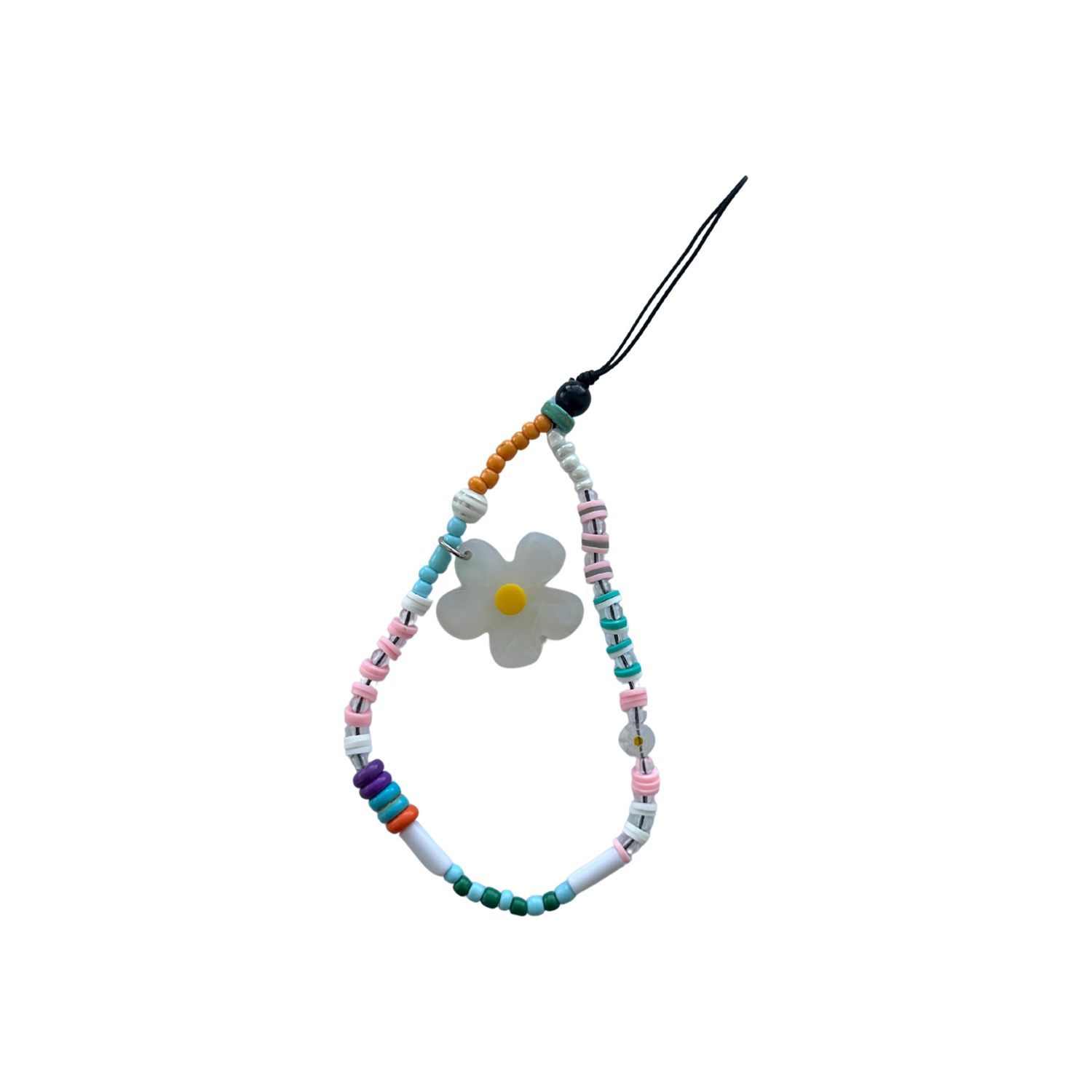 بند موبایل مدل گل مینیمال| خرید بند و آویز تزئینی موبایل