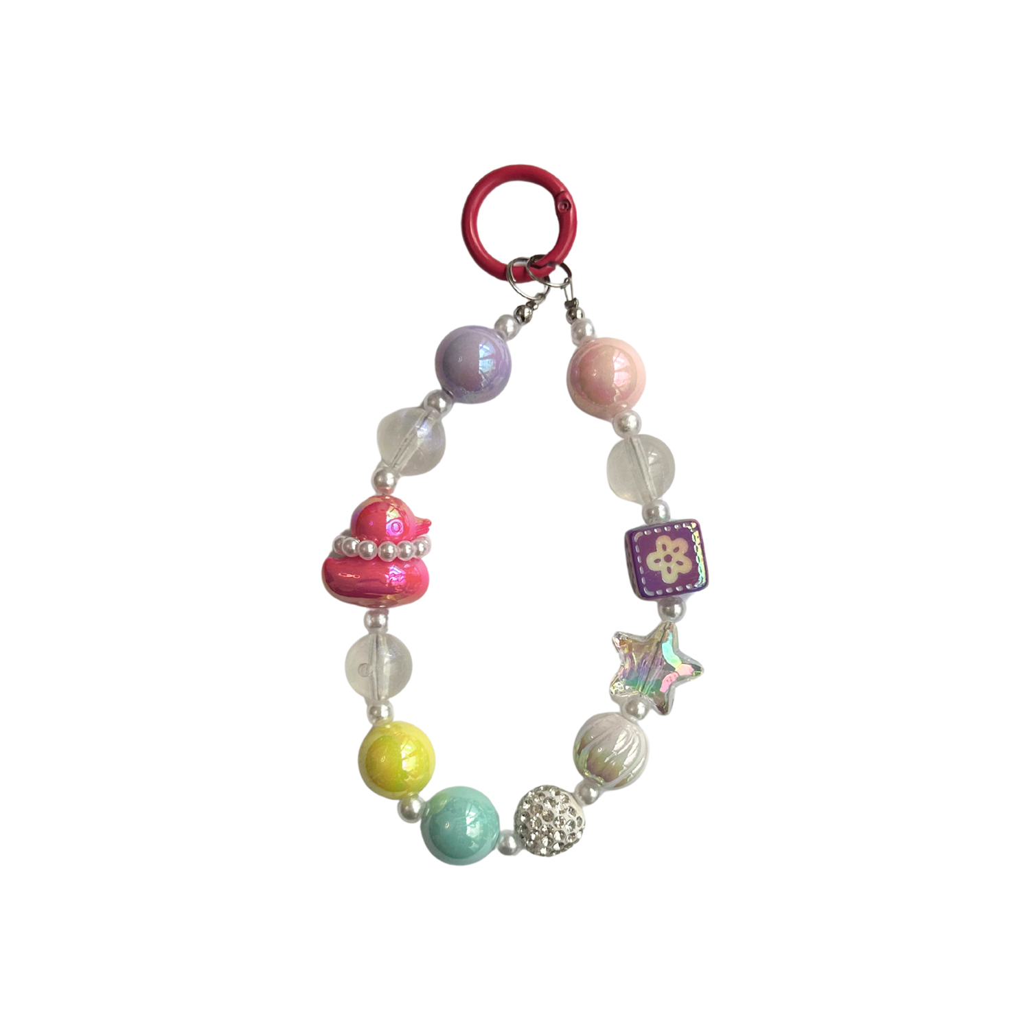 بند موبایل مدل هفت رنگ| خرید بند و آویز تزئینی موبایل