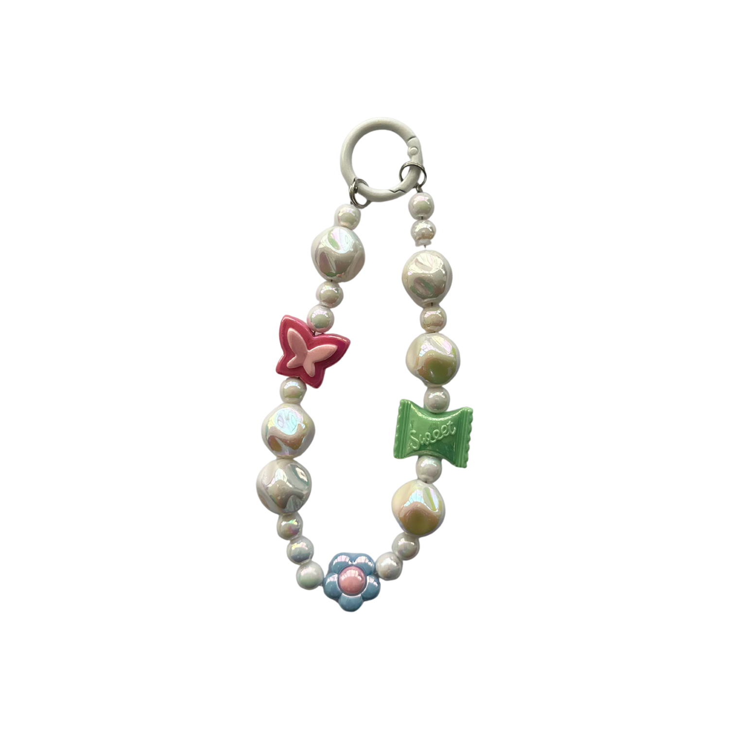 بند موبایل مدل پروانه| خرید بند و آویز تزئینی موبایل