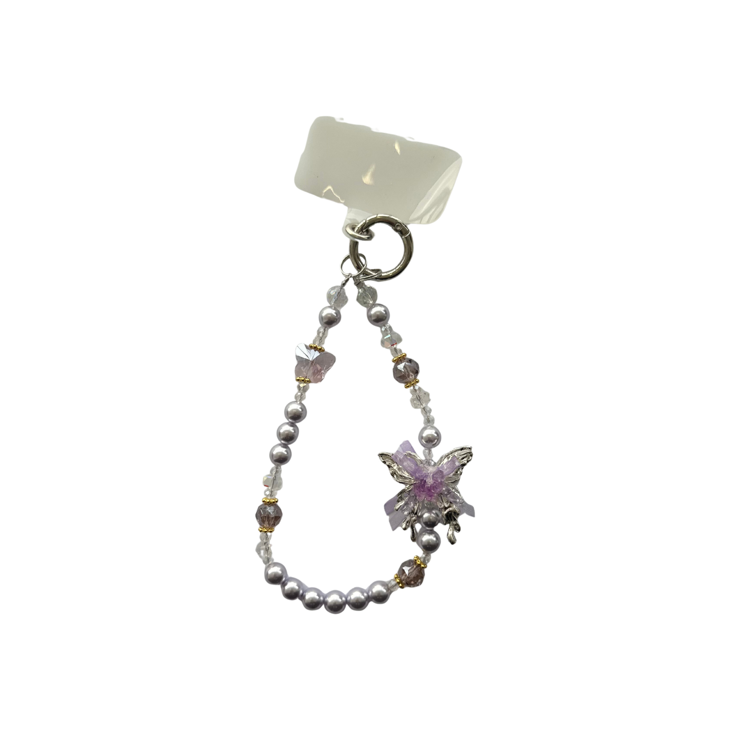 بند موبایل مدل پروانه | خرید بند و آویز تزئینی موبایل